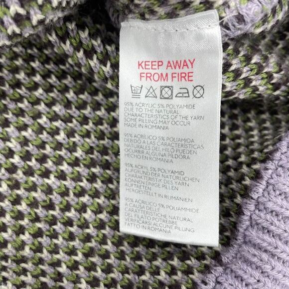 Urban Outfitters Argyle Cropped Vest Sz M - Picture 7 of 9